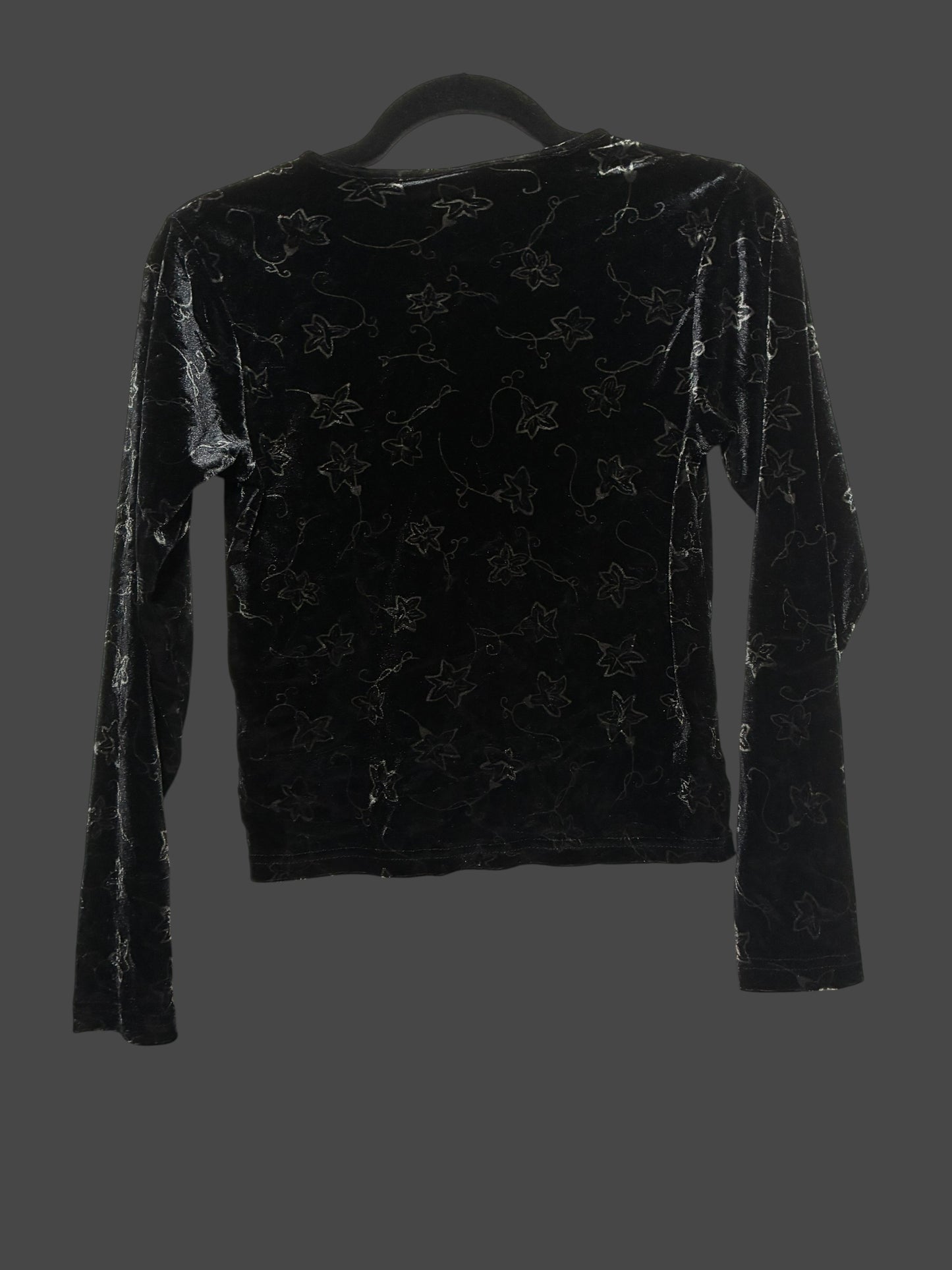 Large Velvet Flower Cardigan
