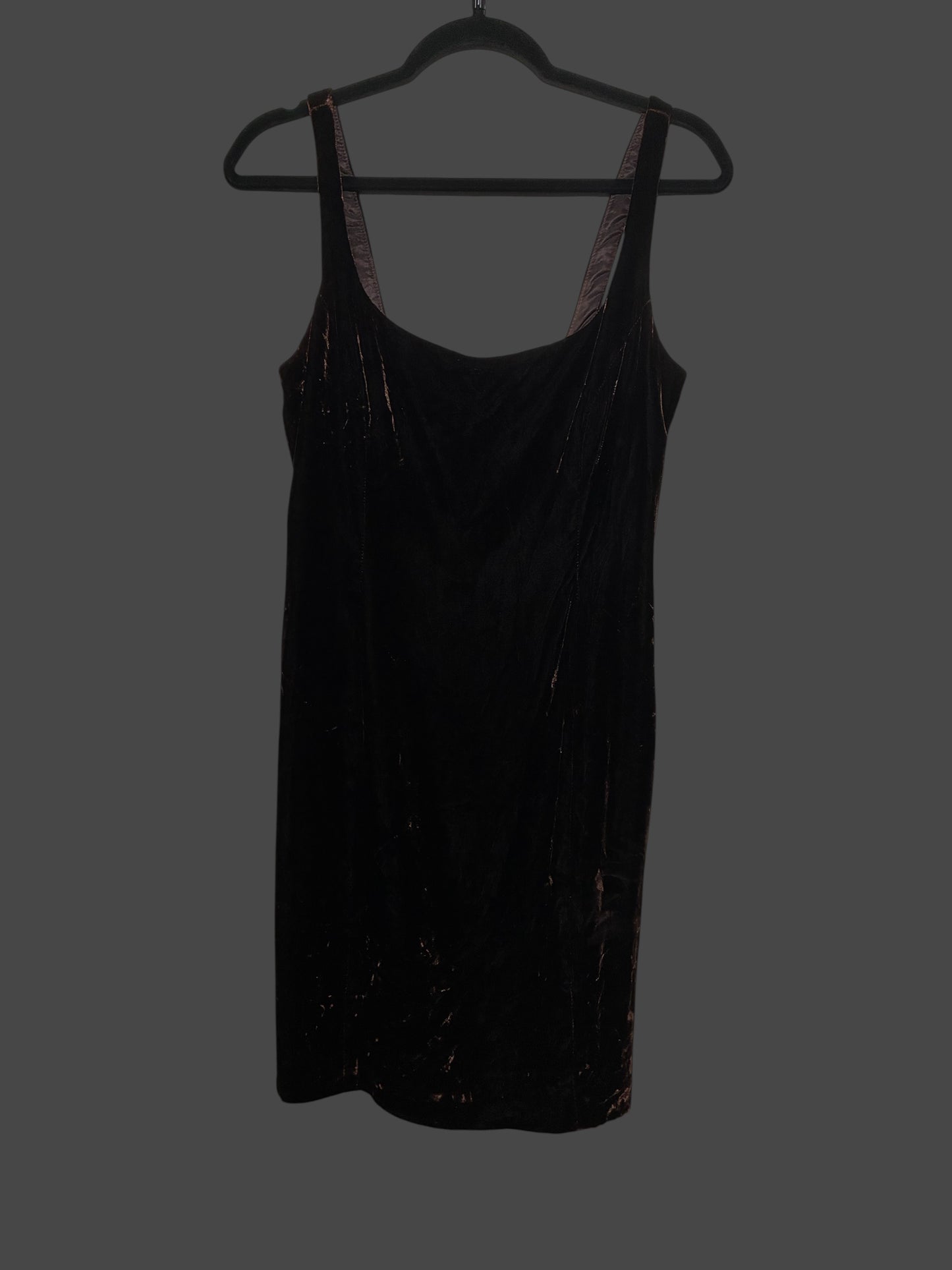 Size 8 Vintage Brown Velvet Dress