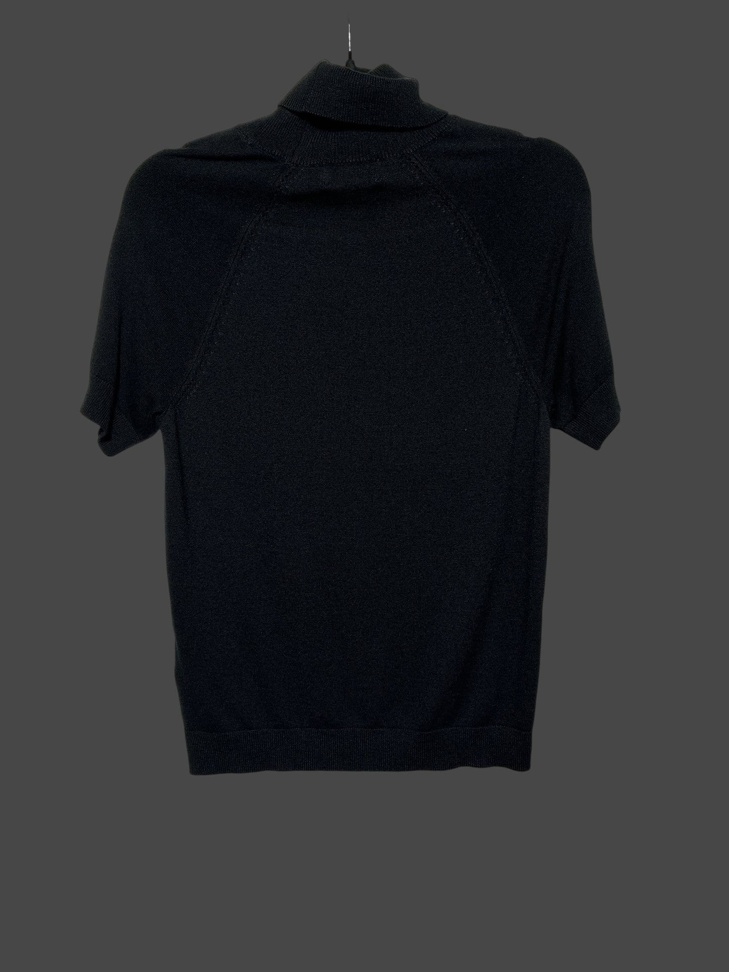 Medium Short Sleeve Turtleneck Knit Sweater Top