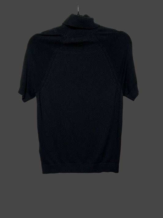 Medium Short Sleeve Turtleneck Knit Sweater Top