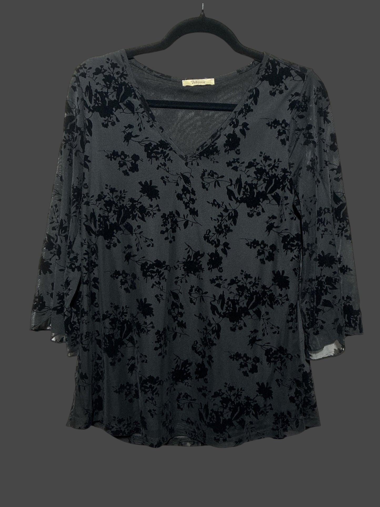 Medium Velvet Burnout Floral Top